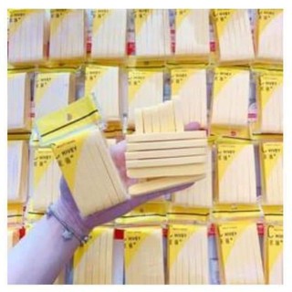 Túi bông mút rửa mặc vàng (bông nở túi 12pcs)