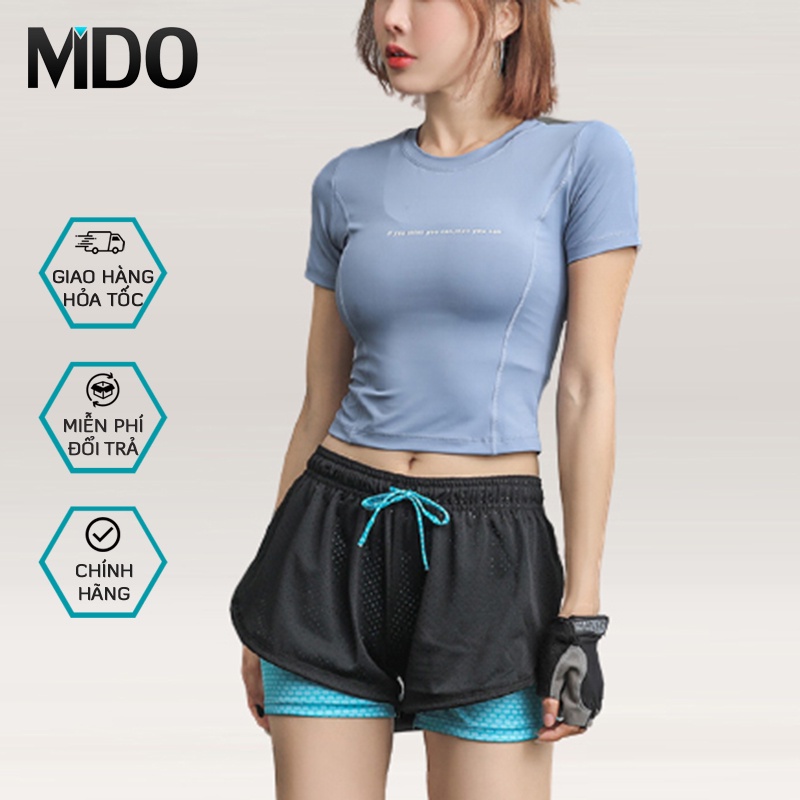 Set bộ quần áo tập gym nữ Mido S45, 2 món thoải mái kết hợp, phù hợp tập gym, yoga, zumba