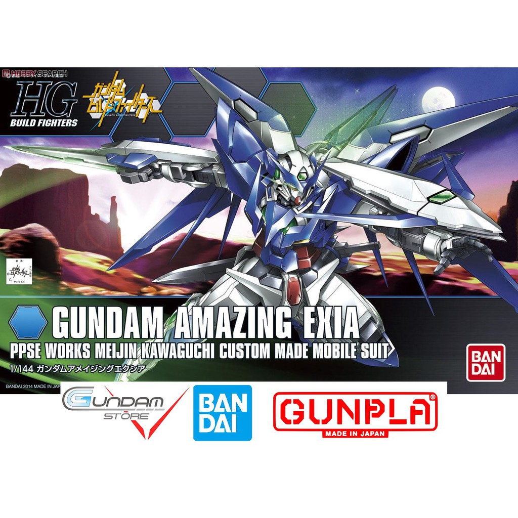 Mô Hình Gundam HG AMAZING EXIA Bandai 1/144 HGBF Build Fighters Đồ Chơi Lắp Ráp Anime Nhật