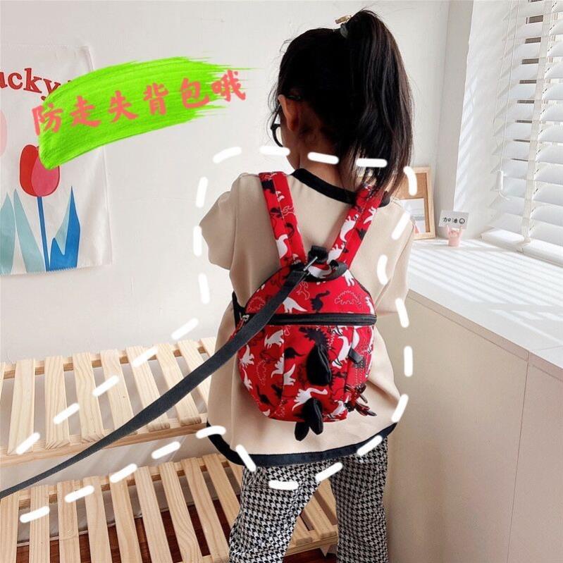 Ba lô mẫu giáo dây kéo quái vật nhỏ khủng long