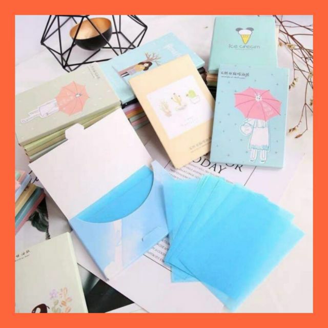 🍭Giấy thấm dầu kháng khuẩn 50 tờ