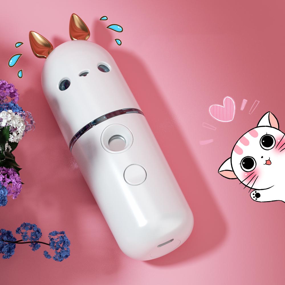 Máy phun sương mini - Máy xông hơi mặt Dưỡng ẩm da Xông tinh dầu Khuếch tán tinh dầu Xịt khoáng hình thú