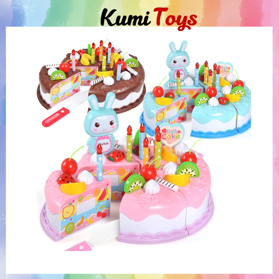 Bộ 37 Khối Đồ Chơi Kiểu Cắt Bánh Sinh Nhật Dành Cho Bé Kumi toys