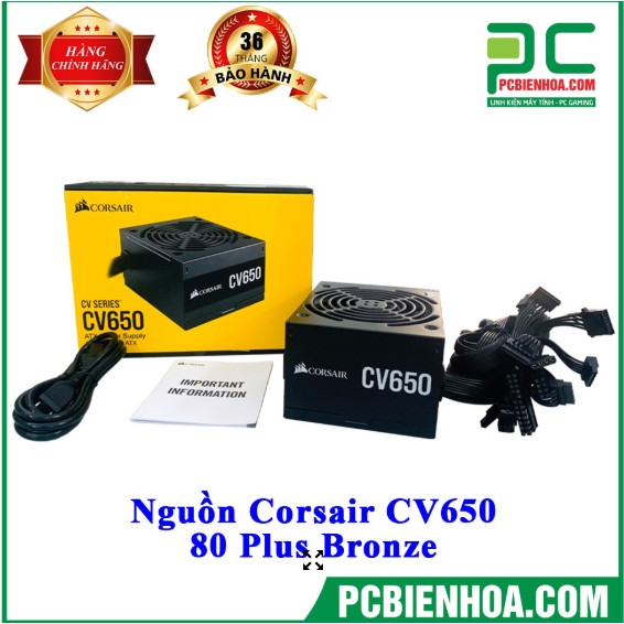 Nguồn máy tính-NGUỒN CORSAIR CV650 80 PLUS BRONZE