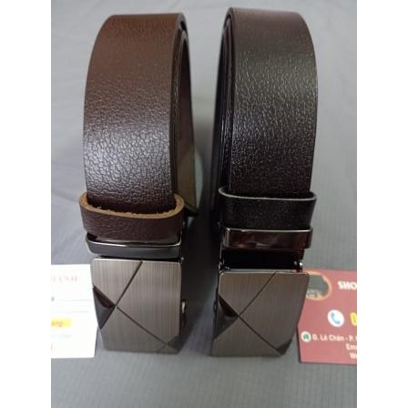 DÂY LƯNG DA BÒ - KHÓA GẠT TỰ ĐỘNG | BigBuy360 - bigbuy360.vn