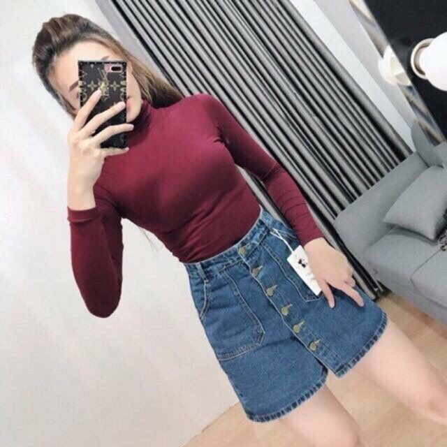ÁO CỔ LỌ 7 PHÂN PHOM ĐẸP