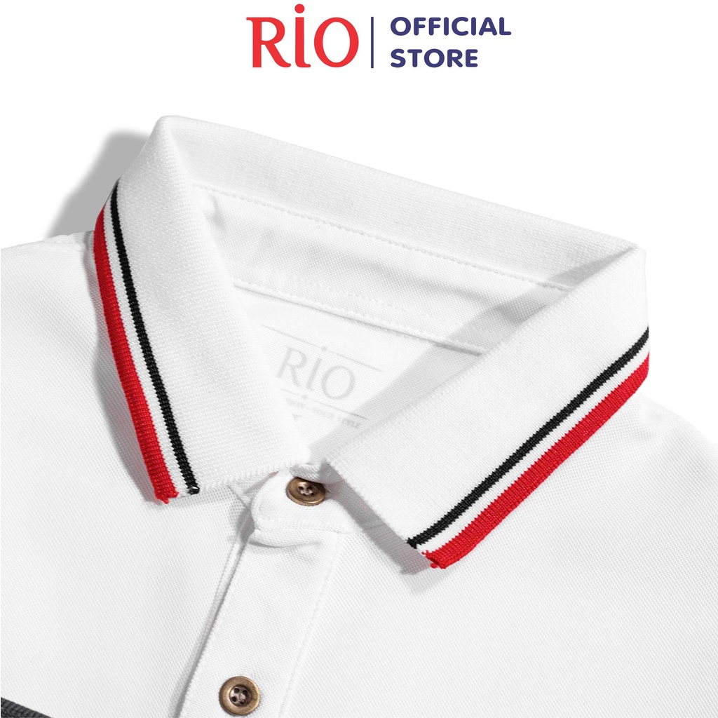 Áo Thun Nam, Áo Phông Nam Có Cổ, Cổ Trụ Tay Ngắn RIO thun cotton cao cấp dày dặn thoáng mát polo trơn hàng hiệu đẹp RIO1 | BigBuy360 - bigbuy360.vn