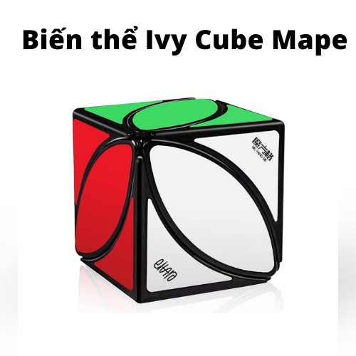 [Tặng kèm đế rubik, dầu bôi trơn] Rubik Biến Thể Ivy Cube Mape , Rubik Hình Lá Phong Ivy viền đen