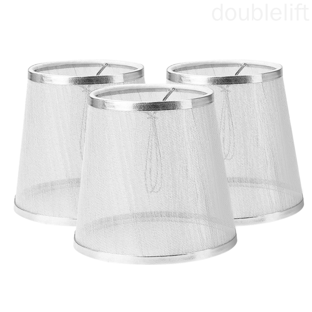 3Pcs Lamp Shades Transparent Gauze Cloth Craft Lampshade for Table Floor Light Lighting doublelift store