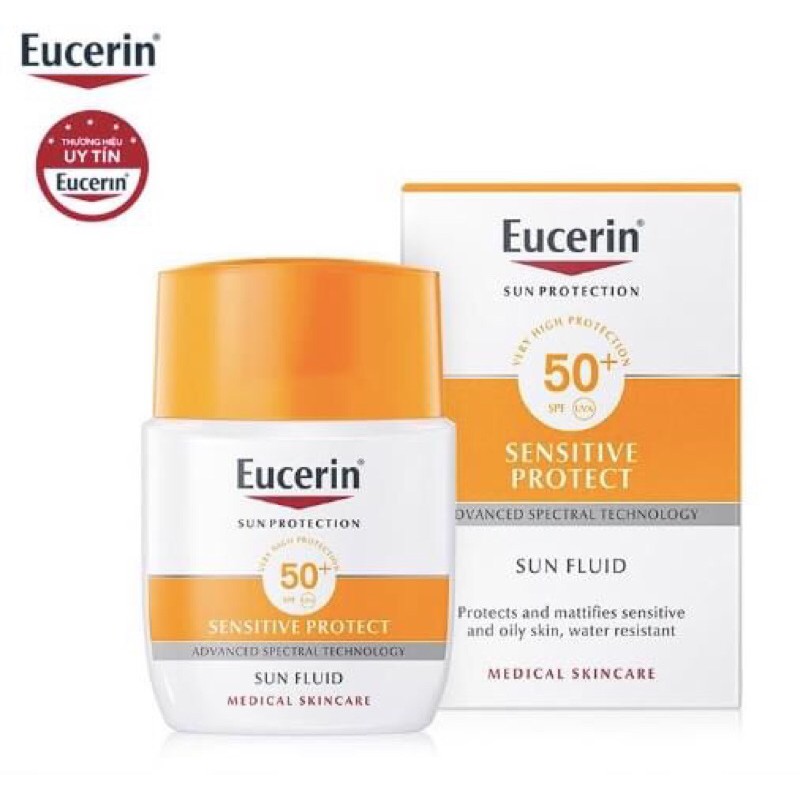 SET kem chống nắng CHỐNG LÃO HOÁ EUCERIN tặng kem dưỡng đêm