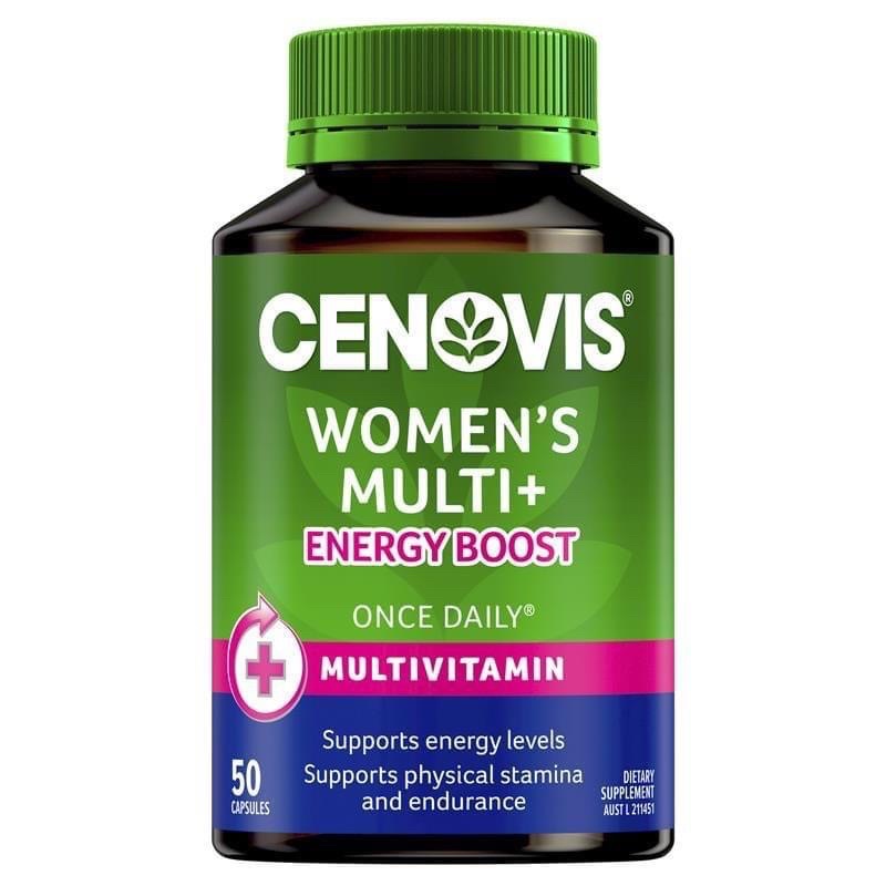 Viên uống Cenovis Women's Multi + Energy Boost - Multivitamin for Women's Health - 50 Capsules