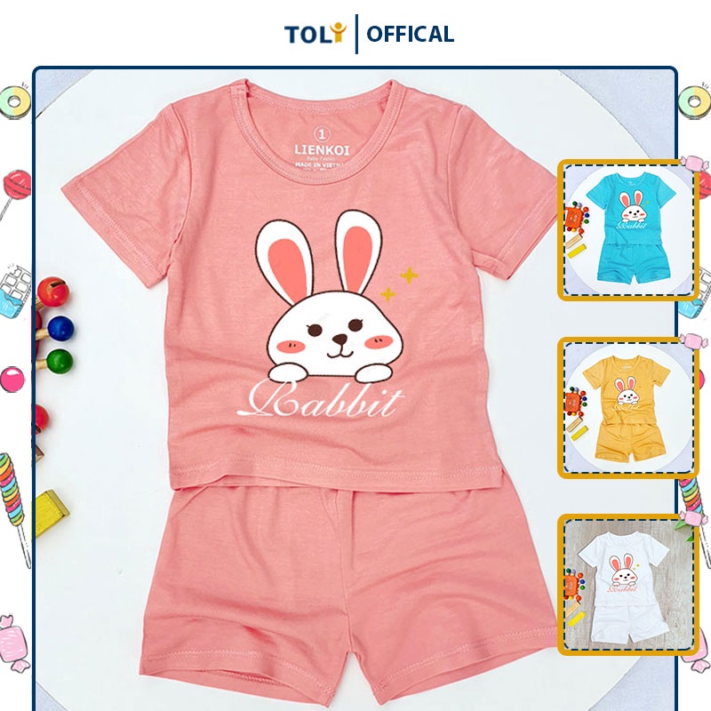 Set Quần Áo Ngắn Tay Cho Bé Toli Cotton Dẻo, Mềm Mịn Thoáng Mát, Co Giãn 4 Chiều