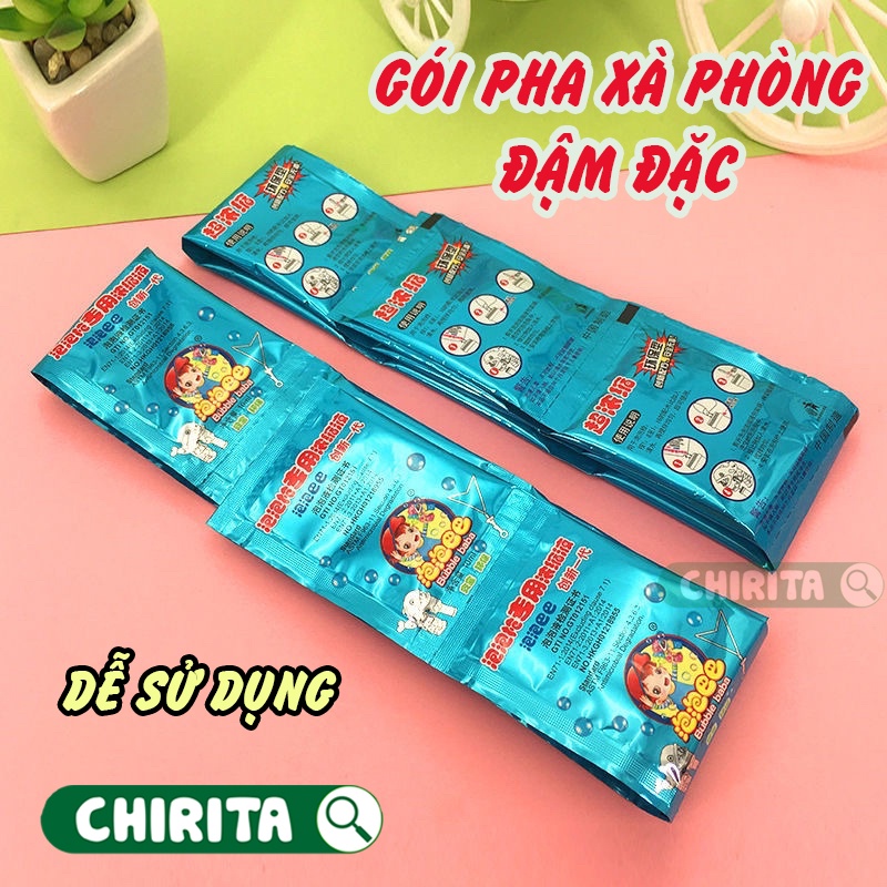 Nước Pha Bong Bóng Xà Phòng - Gói Dung Dịch Xà Phòng Của Các Súng Bắn Bong Bóng Siêu Đậm Đặc Đồ Chơi Trẻ Em Chirita