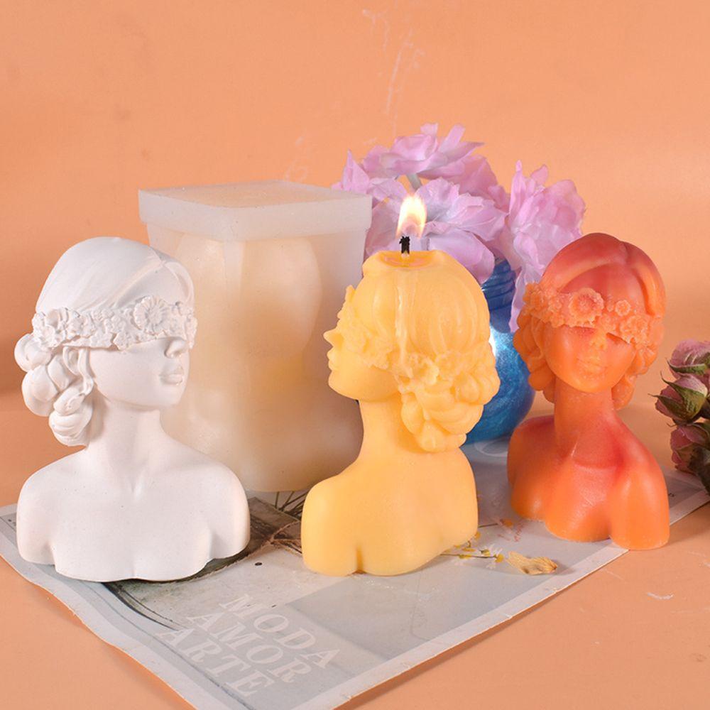 Khuôn Silicone Làm Nến Sáp Nghệ Thuật 3D DIY
