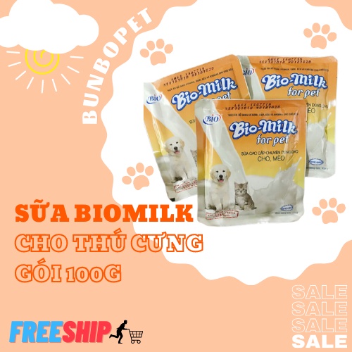 Sữa BIO-MILK Cho Chó Mèo - Gói 100g