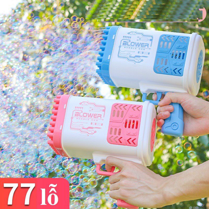 Súng Bắn Bong Bóng Cao Cấp Thế Hệ Mới Loại Lớn 77 Nòng Siêu Mạnh