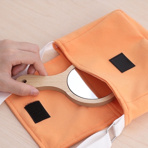 &lt;Tặng Sticker&gt;Sỉ Gương Tròn Cầm Tay Mini Bỏ Túi Trang Điểm Phong Cách Hàn Quốc U150
