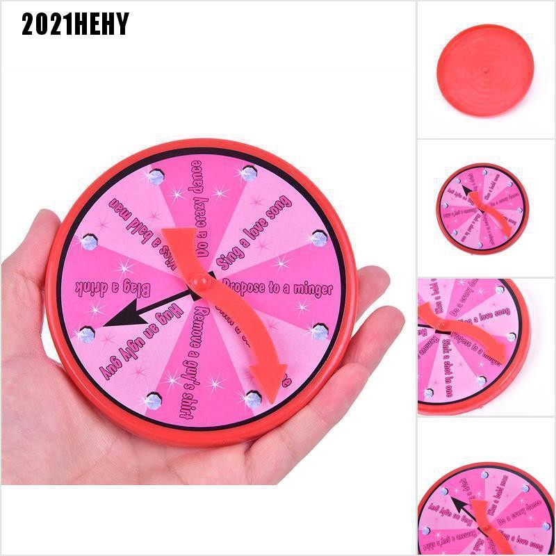 [2021HE] Funny Spinner Turntable Toy Truth Dare Alcohol Drinking Bar Game Roulette Toys #HY