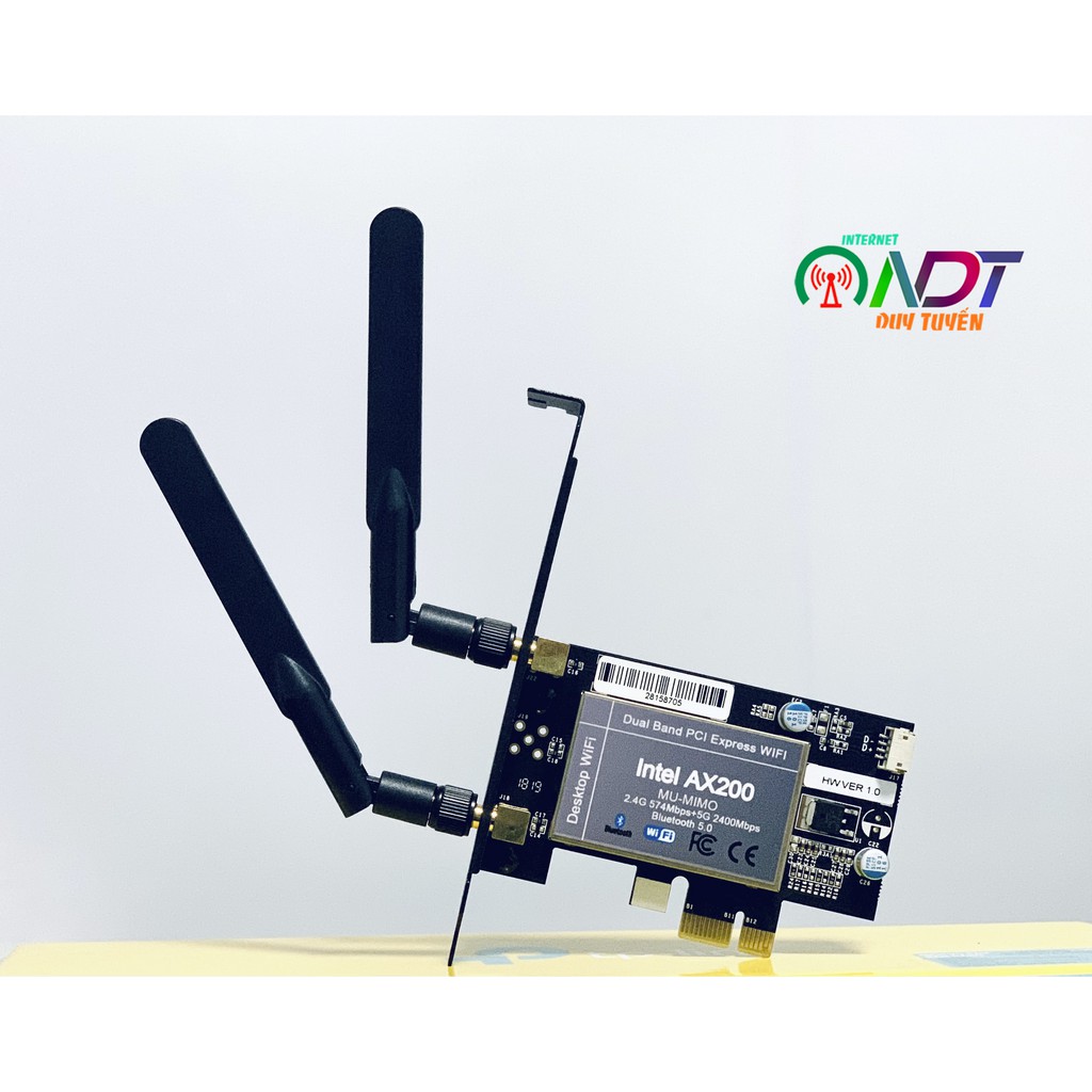 ✅ Card mạng không dây PCI-E  WiFi6   Intel AX200 / 9260AC / 8265AC / 8260AC /7265AC / 3160AC