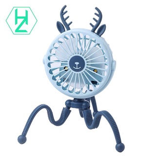 Dễ Thương Quạt Gắn Xe Đẩy Em Bé Hình Bạch Tuộc Xinh Xắn Tiện Dụng