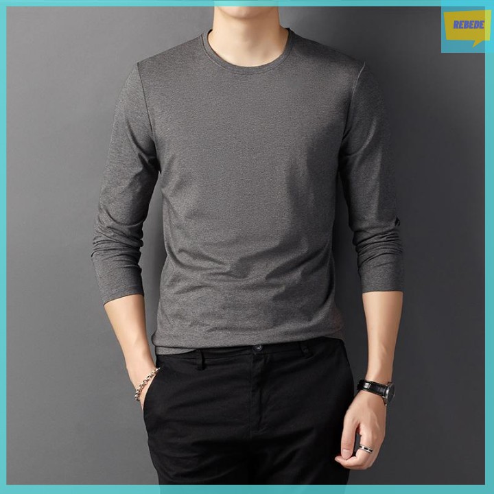 Áo thu đông nam dài tay VERATINO, chất cotton co giãn cao cấp, áo gữ nhiệt cơ thể, áo dáng ôm cao cấp | BigBuy360 - bigbuy360.vn