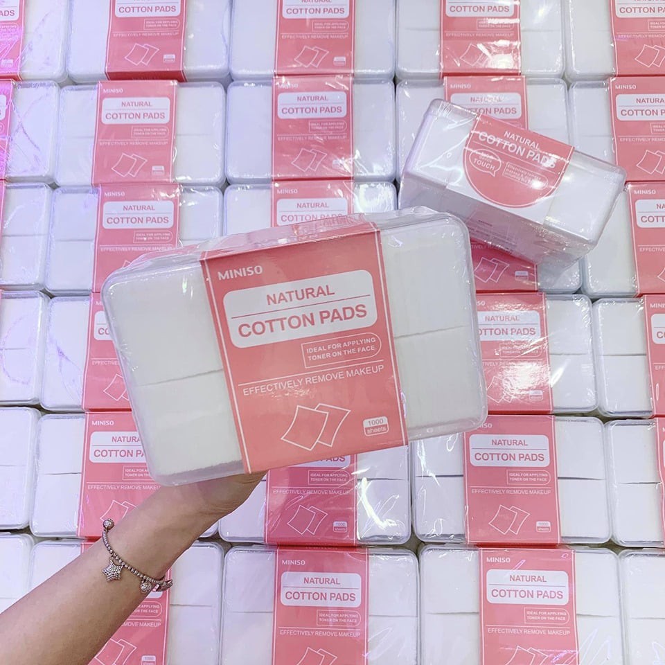 BÔNG TẨY TRANG MINISO 1000 MIẾNG