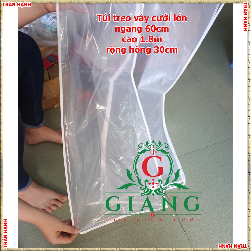 Túi treo và bảo vệ váy cưới lớnTH