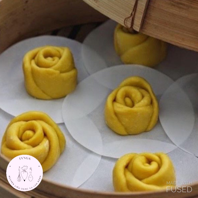 Giấy Nến Lót Làm Bánh Bao Điểm Tâm 10cm có chức năng chống dính Xấp 100 Tờ