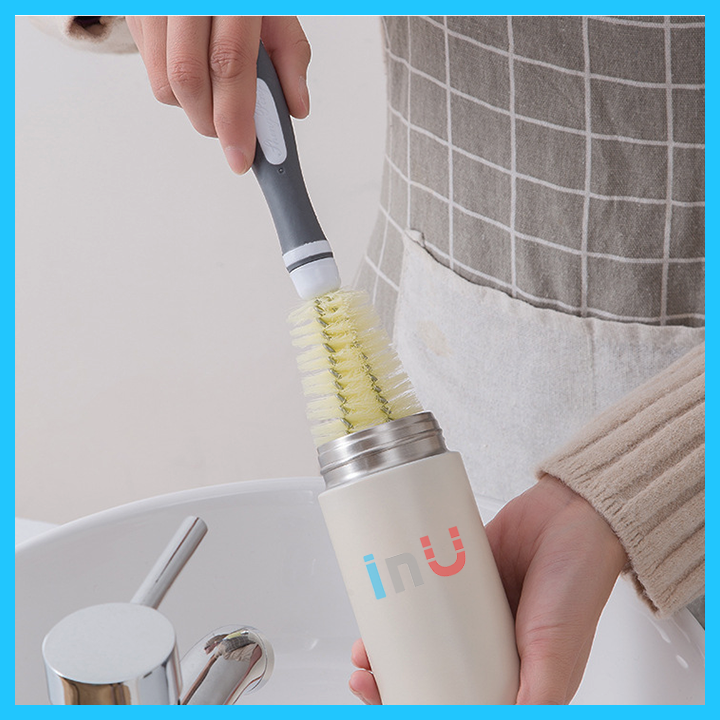 HCM -  - Cây vệ sinh bình, cọ rửa ly nước chà rửa mạnh mẽ, làm sạch sâu