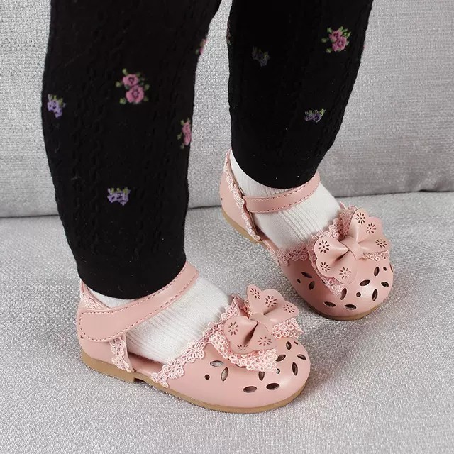 A01 - Sandal Nơ Cho Rất Xinh Cho Bé Gái - dép rọ tập đi cho bé da mềm hot Từ 0-5 Tuổi ( video &amp; ảnh thật)