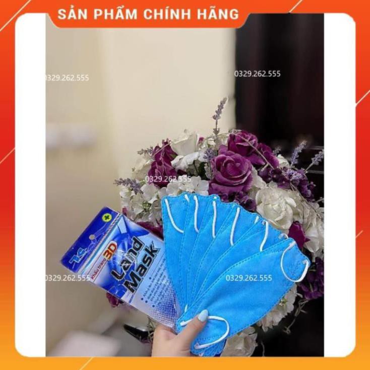 (Sale) Khẩu trang 3D Land mask sét 6 cái phong cách KF74 Hàn