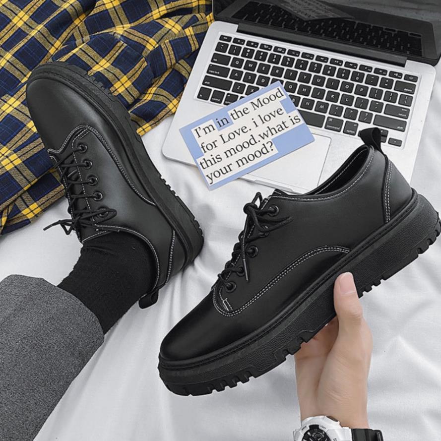 (VIDEO THẬT HÀNG TUYỂN CHỌN) Giày Bốt dr martens thấp cổ phiên bản Retro đế bằng siêu cấp .