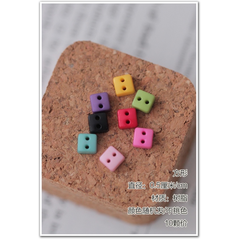 Bộ 10 Nút Hình Hoa/Ngôi Sao Nhiều Màu Sắc Dùng May Đồ Thủ Công