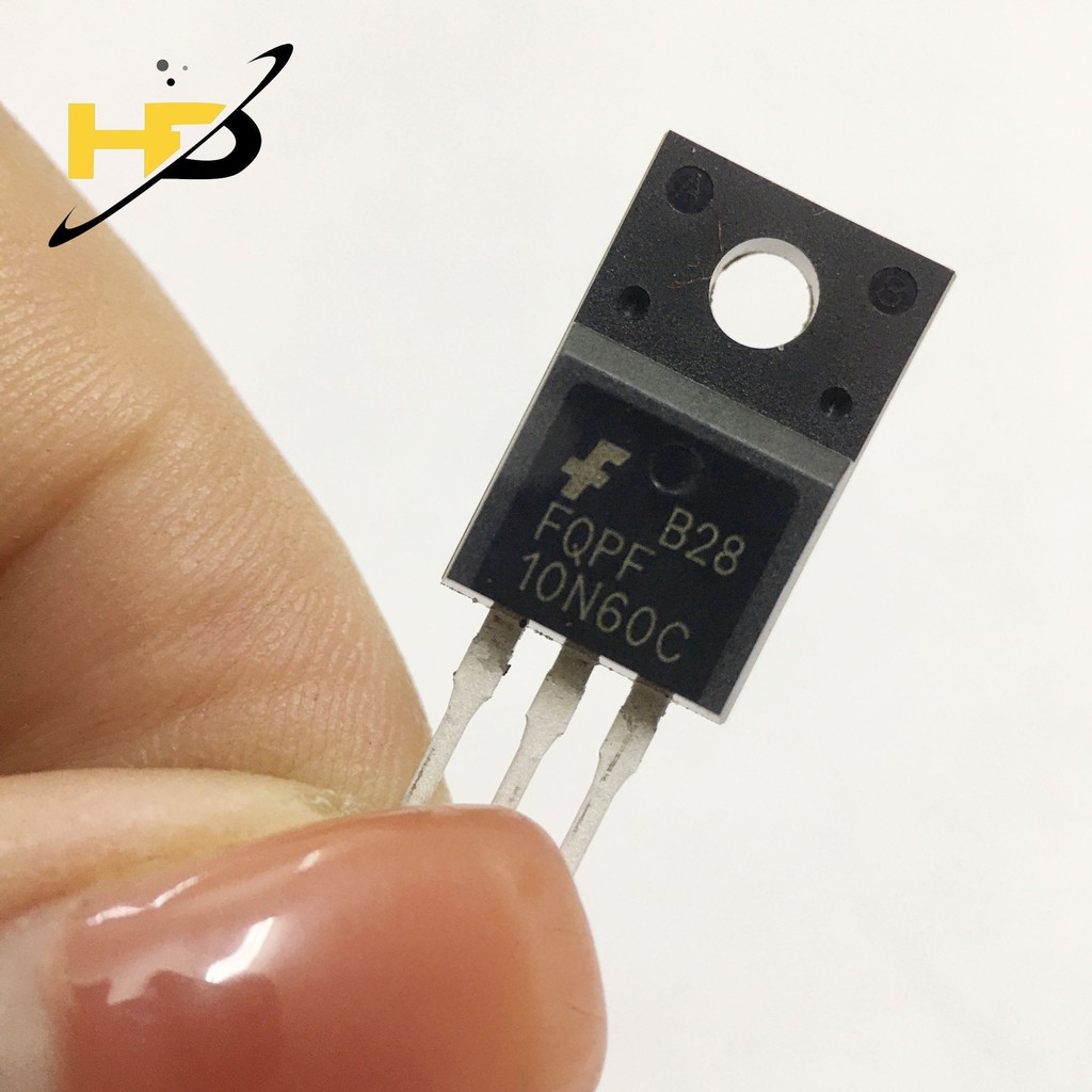 Bộ 2 Con Transistor 10N60 FQPF10N60C N-Mosfet 10A 600V TO-220F Hiệu Ứng Trường