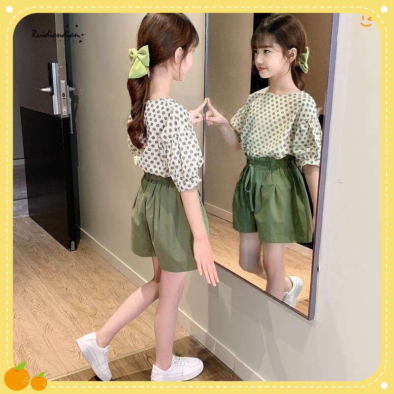 Bộ Đồ Thời Trang 2 Món Gồm Quần Short Phong Cách Hàn Quốc Cho Bé Gái Từ 1 Đến 2 Đến 3-4 - 5-6 Đến 7 Đến 8 Đến 9 Đến 10 Đến 11 Đến 12-13 Tuổi 2021