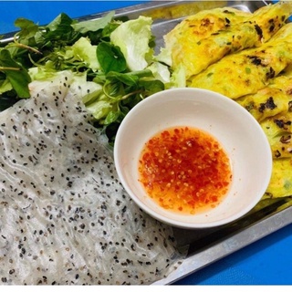 1kg Bánh tráng nhúng mè đen Phan rang loại đặc biệt