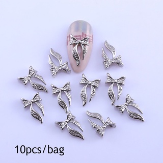 Bộ 10 HạT ĐíNh Trang Trí MóNg HìNh Nơ 3D