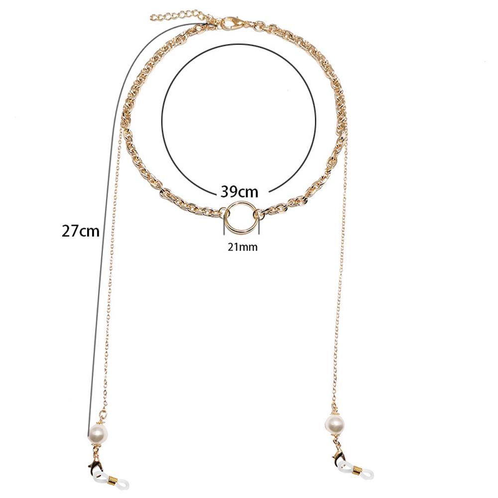 Dây Đeo Mắt Kính Chống Thất Lạc Họa Tiết Hoa Rỗng Kèm Kẹp Mắt Kính