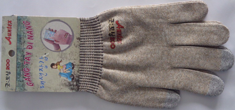 Găng tay chống nắng cảm ứng rẻ , găng tay Hàn Quốc chống tia cực tím ( mẫu mới hàng cty hình 2 )
