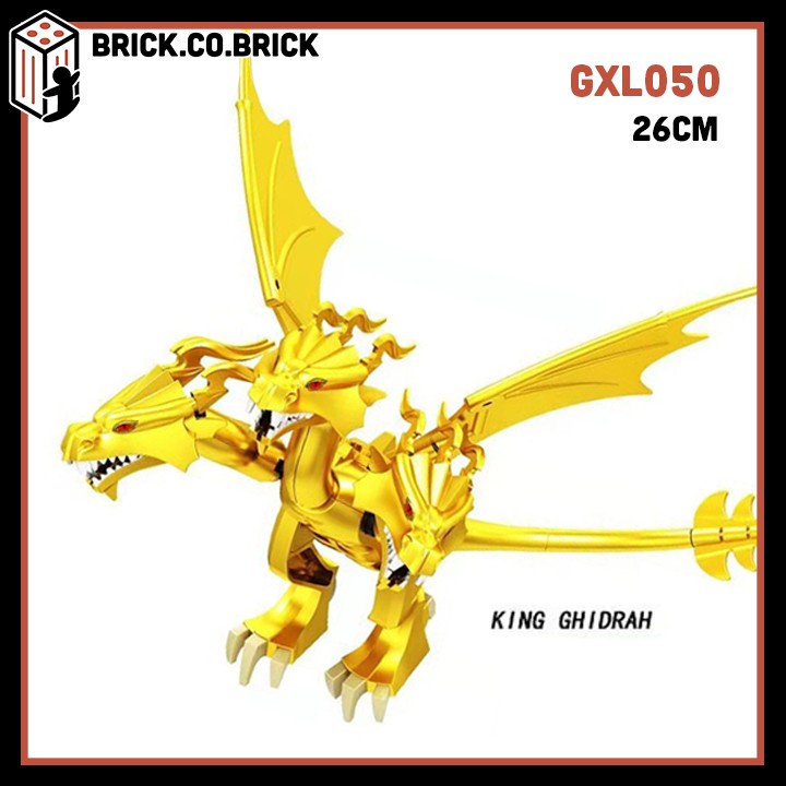 Đồ chơi Lắp ráp Minifigure Lego Rồng Ba Đầu Vàng Phim Godzilla Đồ chơi Lắp ráp Sáng tạo Cho bé GXL050