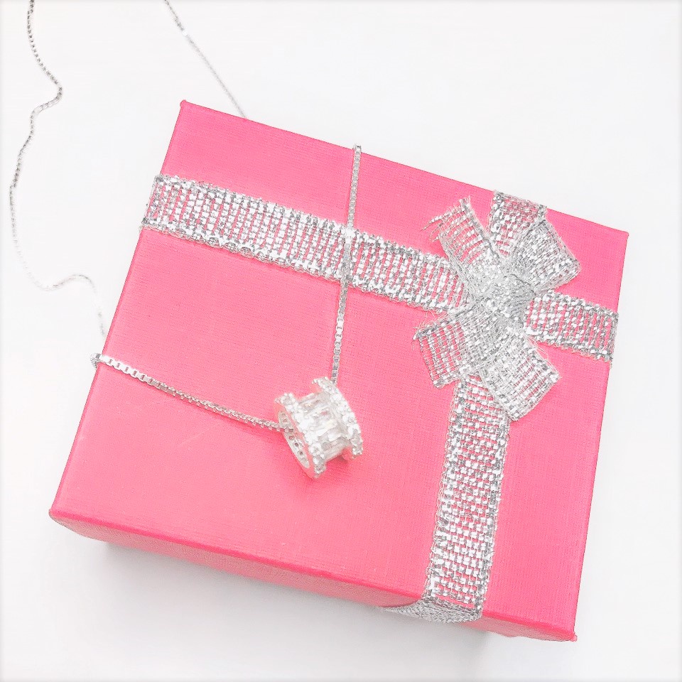 Dây chuyền bạc nữ cao cấp mặt hình bánh xe Evasilver, vòng cổ bạc nữ sang trọng và tinh tế