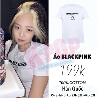 B.l.a.c.k.p.i.n.k. Áo phông không cổ ngắn tay