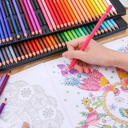 Bút Chì Màu Nước 72 Màu Sắc Hòa Tan Trong Nước Chuyên Nghiệp Dành Cho Học Sinh/Văn Phòng