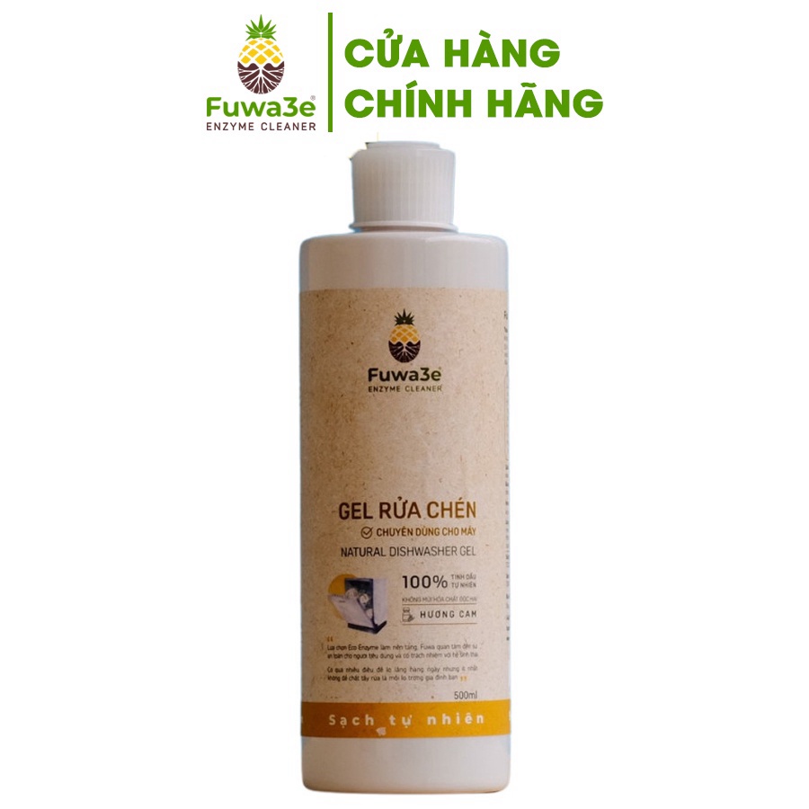Nước rửa bát cho máy rửa chén bát Fuwa3e hữu cơ sinh học dạng gel 500ml ,G-House shop