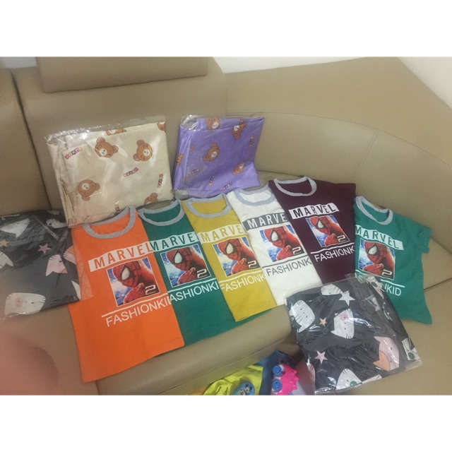 Combo áo thun bộ ngủ pijama