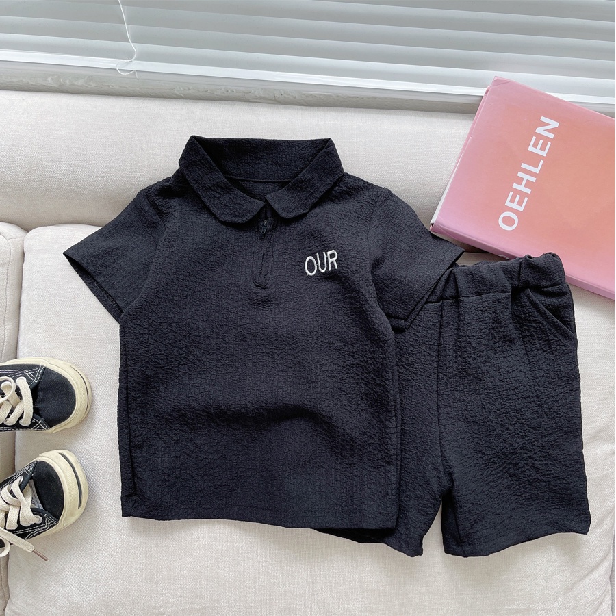 Bộ cộc tay bé trai Quần áo hè cho bé từ 6-28kg chất đũi sần thoáng mát thấm hút mồ hôi Moobaby Shop