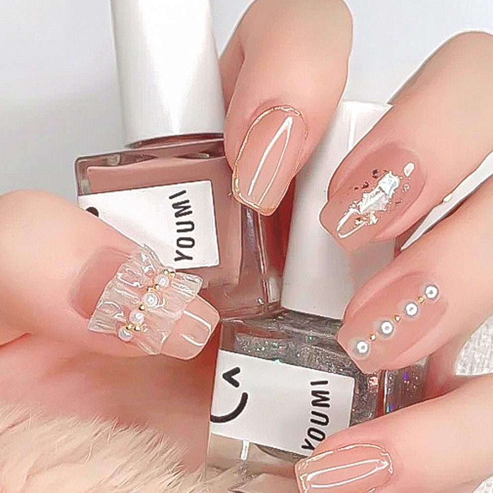 [Hàng mới về] Hộp hạt phụ kiện trang trí móng tay hình nơ 3D nhiều màu sáng tạo