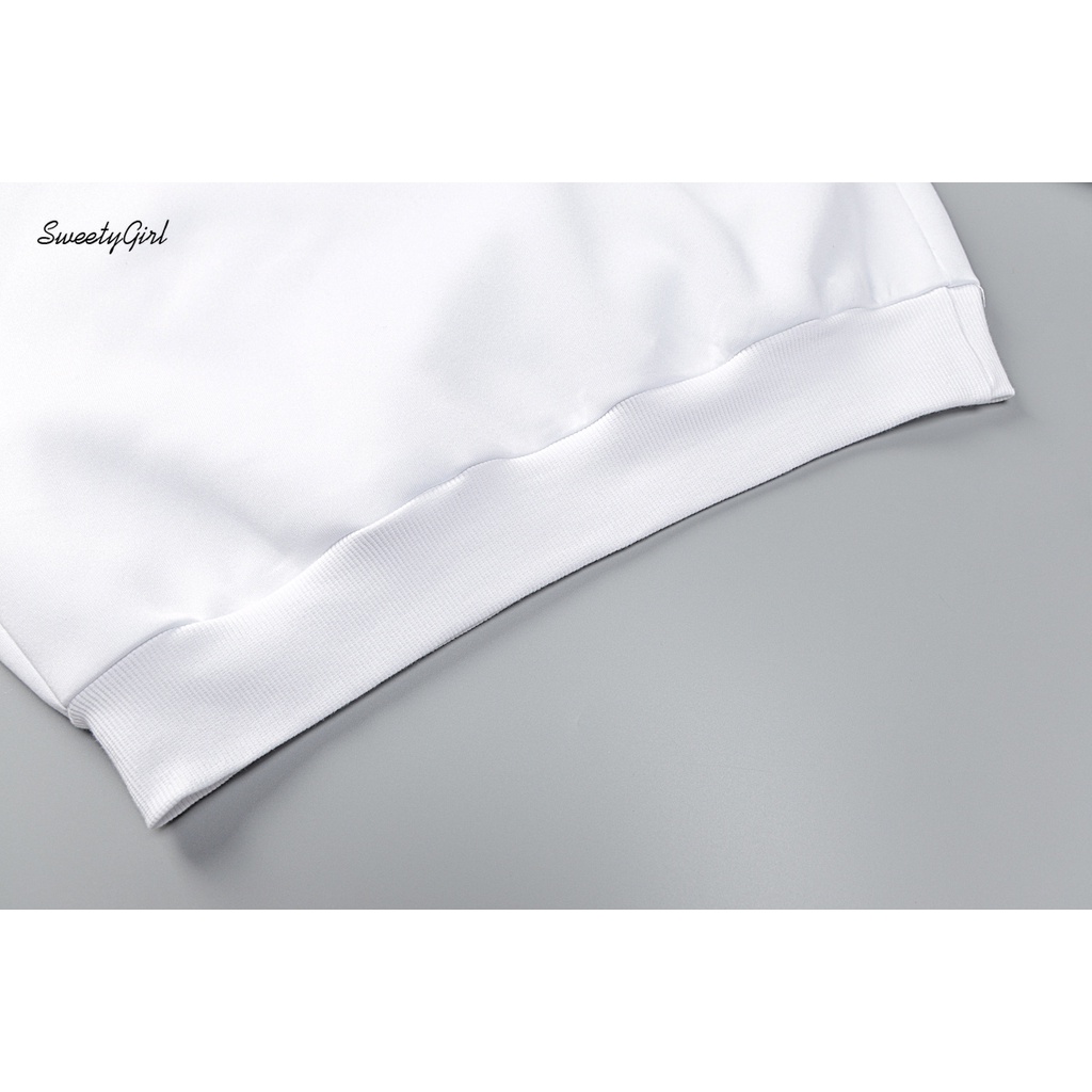 Áo Nỉ Nữ Dài Tay Cổ Tròn Thời Trang Hàn