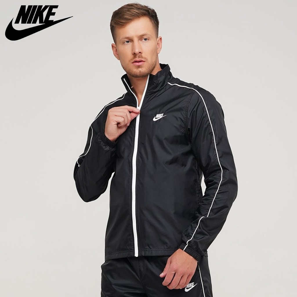 NIKE - Áo khoác thể thao nam nữ Nike Sportswear Woven Track Jacket chính hãng - Đen