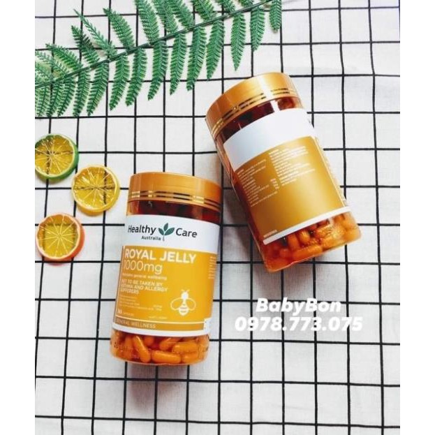 Sữa ong chúa Healthy Care Royal Jelly 1000mg Úc | BigBuy360 - bigbuy360.vn